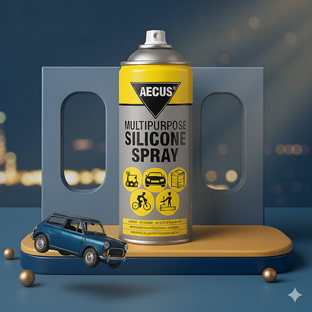 Multipurpose Silicone Spray for Car & Home – Lubricant, Protector & Shine