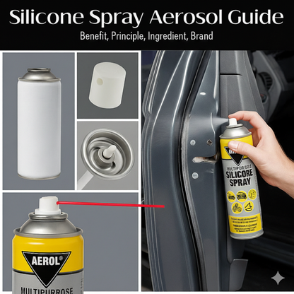 Multipurpose Silicone Spray for Car & Home – Lubricant, Protector & Shine