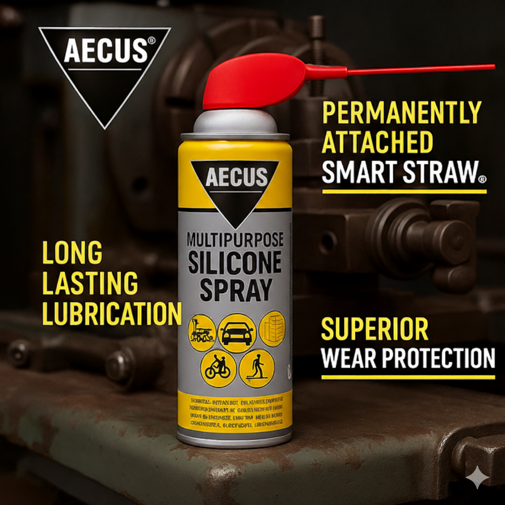 Multipurpose Silicone Spray for Car & Home – Lubricant, Protector & Shine